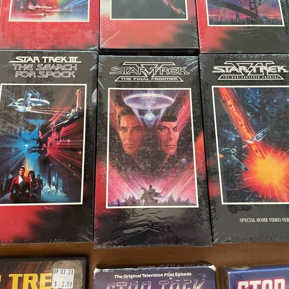 Star Trek Large VHS DVD Book Lot Motion Picture Where No Man Cage Generations - Picture 4 of 10